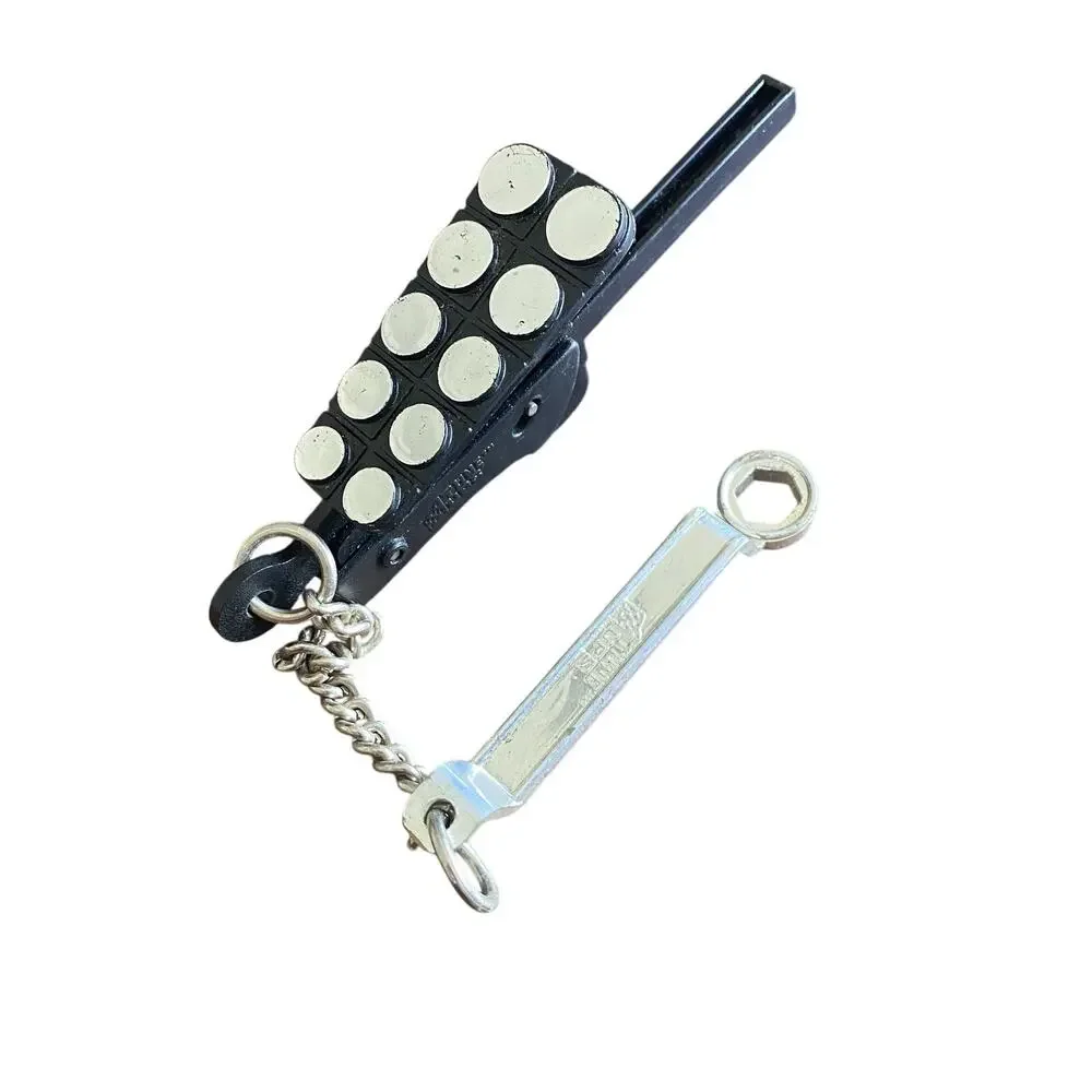 Vintage 1986 Marchon Tune Ups Toy Car Gas Pedal & Wrench Tool Keychain